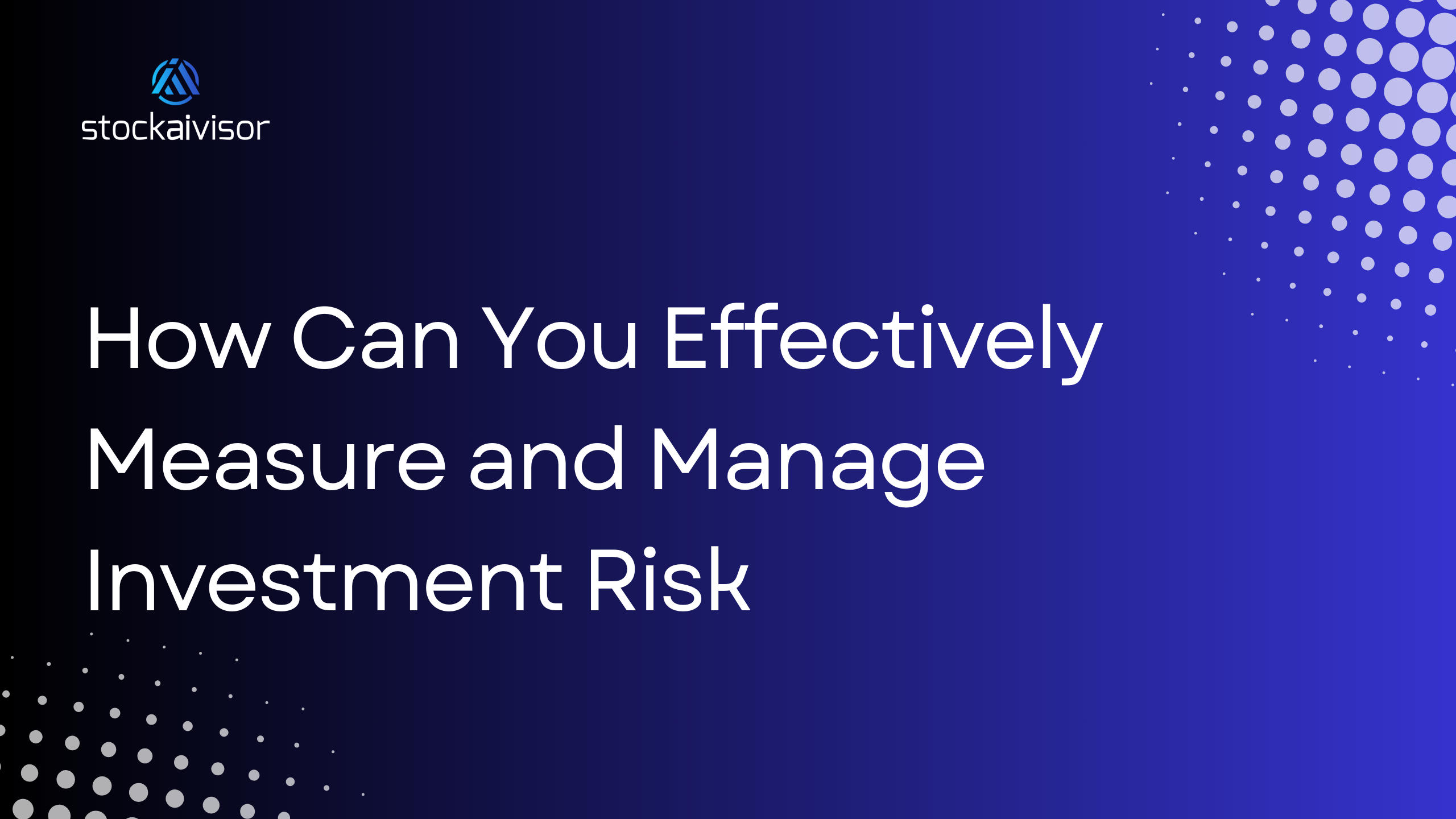 Investment risk management guide Banner